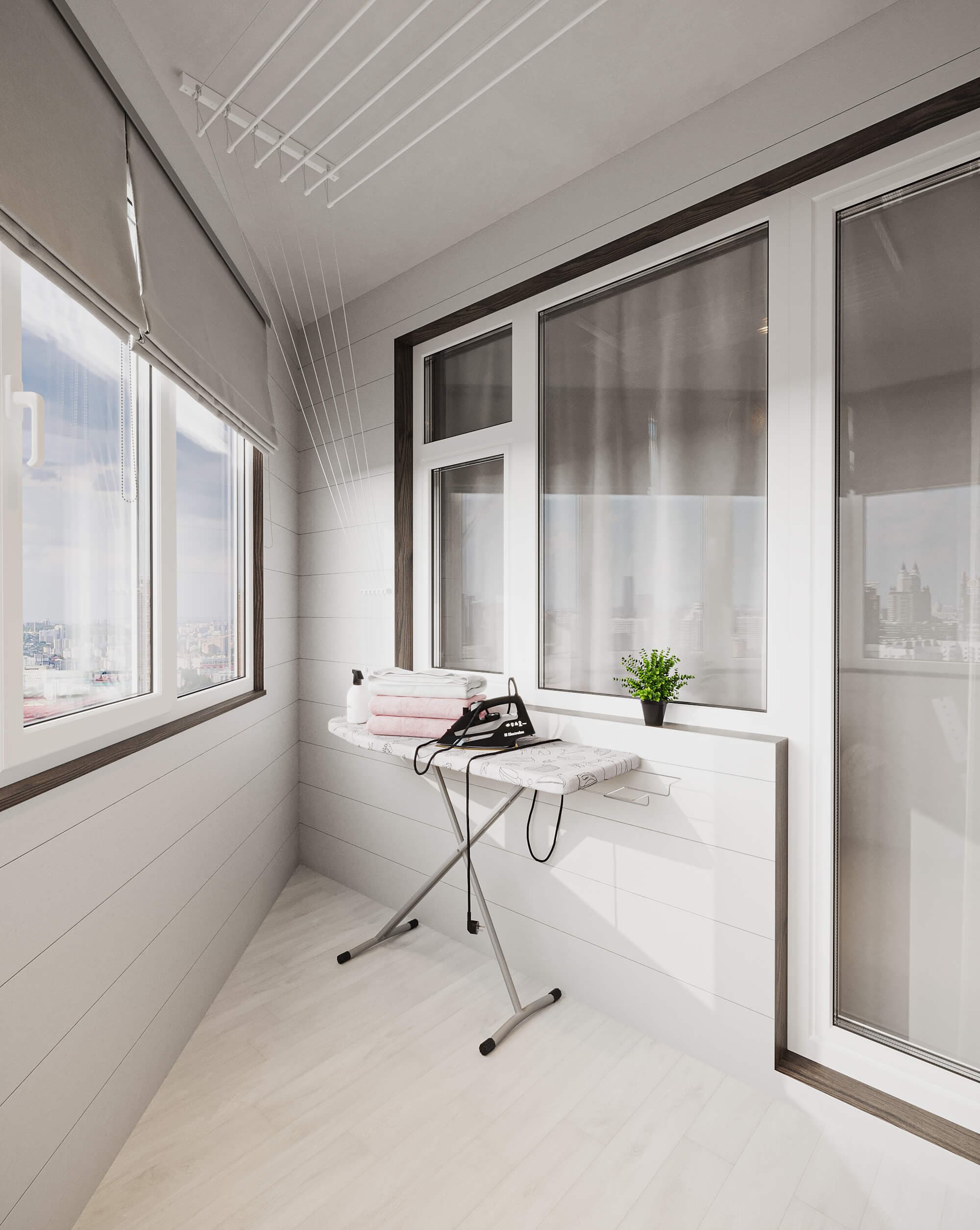 Фотография дизайна интерьера "ул. Ивовая", площадь 74.9 м², современный стиль с яркими акцентами'